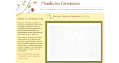 Desktop Screenshot of mendocinofarmhouse.com